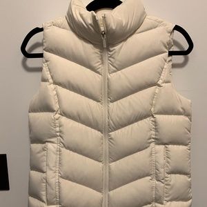 Land's End White Winter/Fall Vest